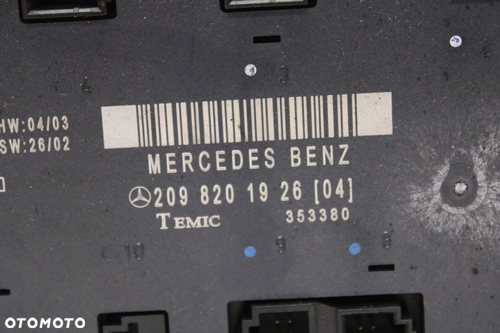 mercedes clk w209 02r- moduł komfortu 2098201926 - 2