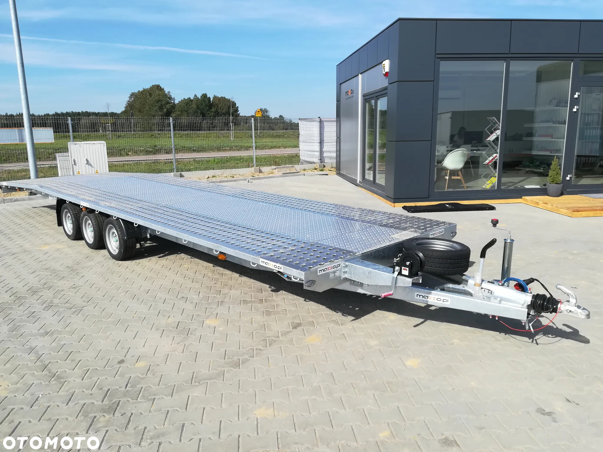 Niewiadów Laweta na 2 auta 850x210cm DMC3500kg pod busy 8,5 m wypełnienie aluminiowe RAZ ŁAMANA - 9