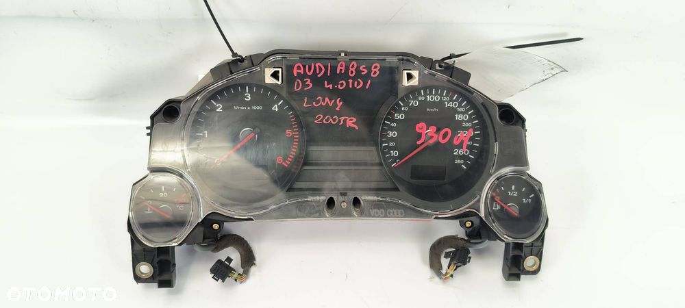LICZNIK ZEGAR AUDI A8 D3 4E0920930M - 1