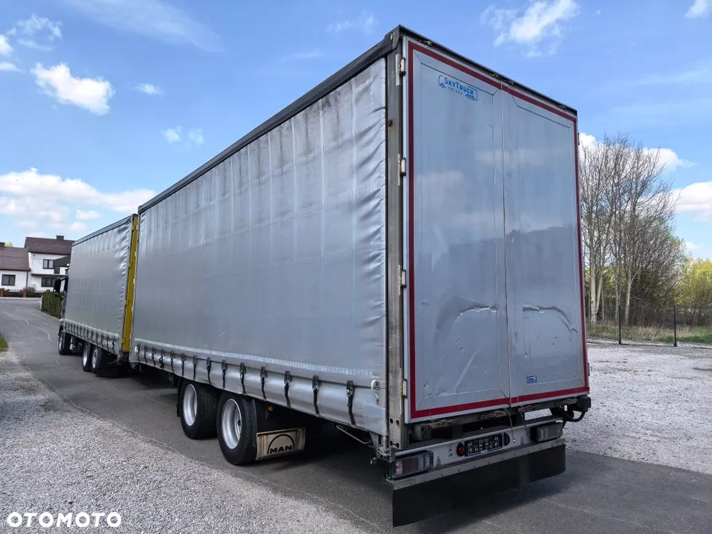 MAN TGX 26.480 // Zestaw przejazdowy z przyczepą // Firanka // - 7
