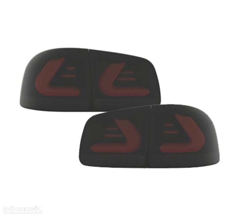 FAROLINS LED PARA VOLKSWAGEN VW TOUAREG I 7L 02-10 CARDNA PRETO FUMADO - 7
