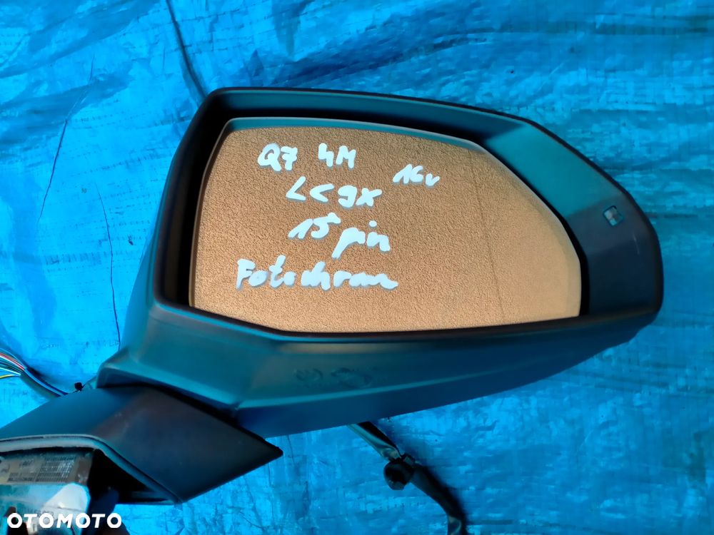 Audi Q7 SQ7 4M Lusterko Prawe LC9X Chrom / Fotochrom 15 Pin Pinów / Side Assist / Asystent / EUROPA - 2