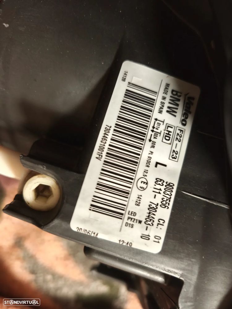 Farol esquerdo bi-xenon BMW F22 F23 - 4