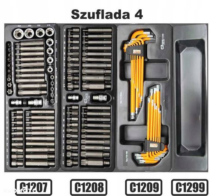 WÓZEK NARZĘDZIOWY 253e SZAFKA C1271 CORONA KLUCZE - 7