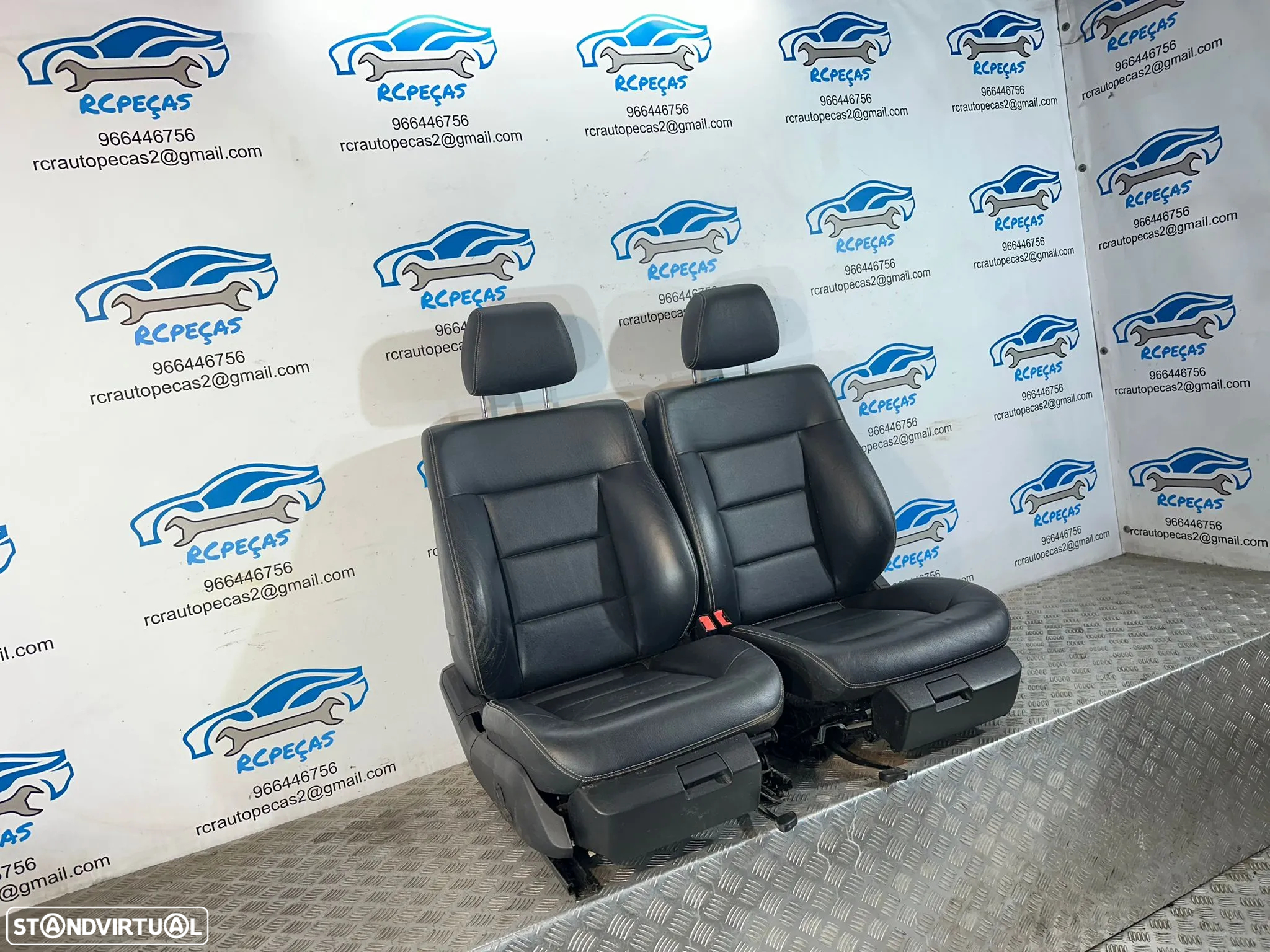 .Conjunto Bancos Pele Tecido Elétricos Frente Frontais Tras Traseiros Originais AMG Sport Mercedes-Benz Classe C W212 S212 Carro Sedan 2009 - 2016 - 11