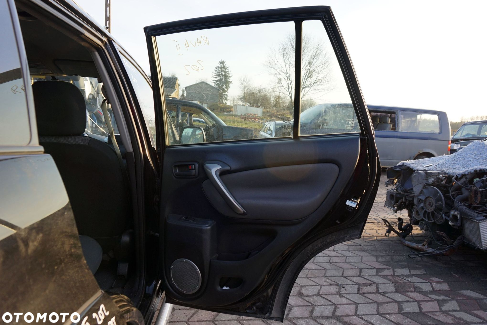 DRZWI TYLNE PRAWE RAV4 II LIFT 5D 202  CZARNY TOYOTA 2003-2005 - 5