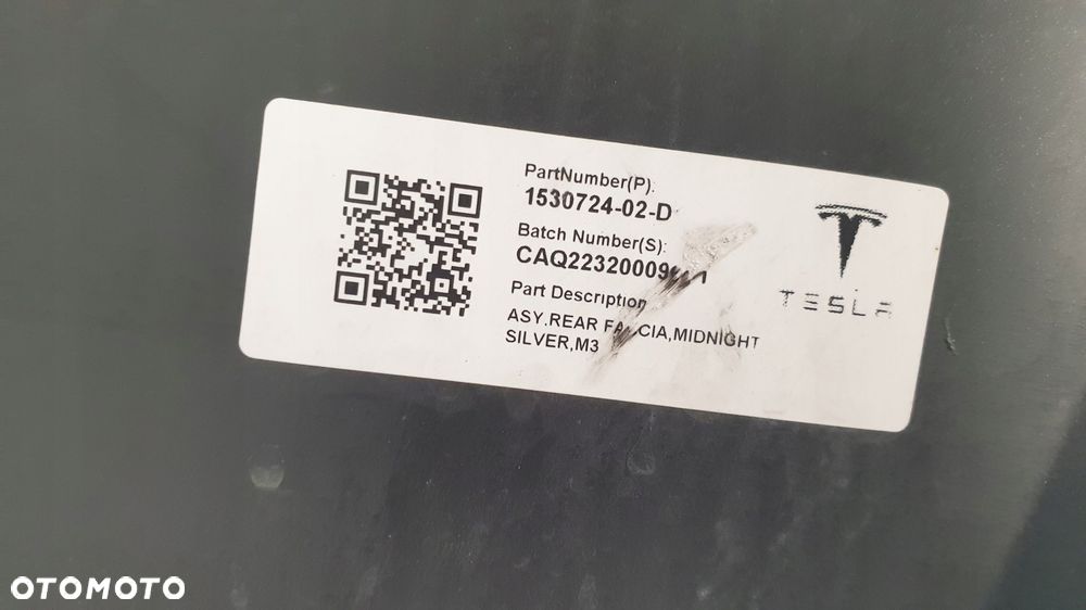 tesla model 3 zderzak tył tylny - 8