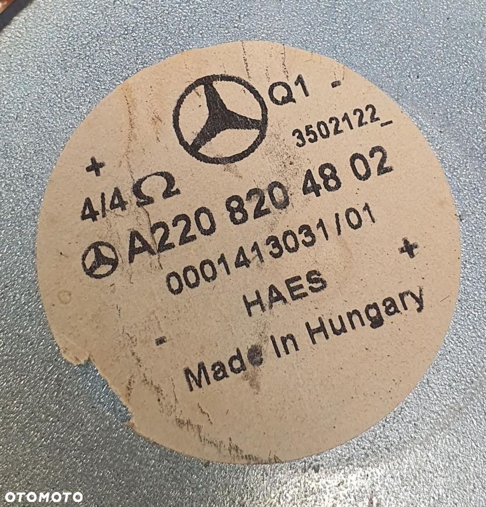 GŁOŚNIK SUBWOOFER TYŁ MERCEDES W220 A2208204802 - 3