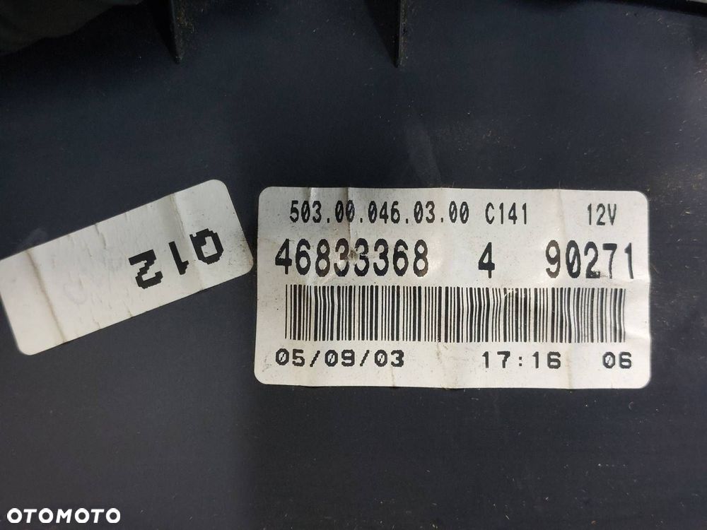 ZESTAW STARTOWY FIAT PUNTO II 1.2 8V IAW5AFP4 55187378 51735169 46833368 - 10