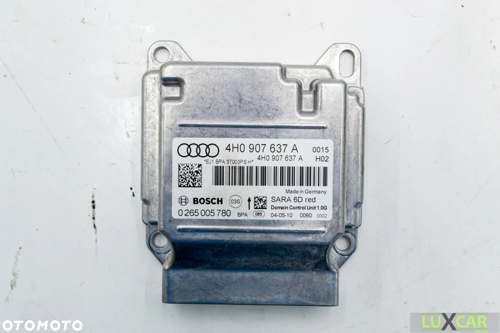 AUDI A8 D4 MODUŁ STEROWNIK PODUSZKI POWIETRZNEJ AIRBAG SENSOR 4H0907637A GORLICE - 1