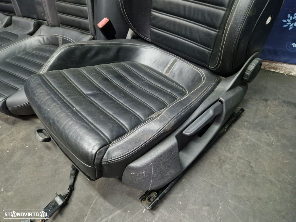Jogo de bancos usados VW PASSAT CC HIGHLINE PELE PRETOS - 6
