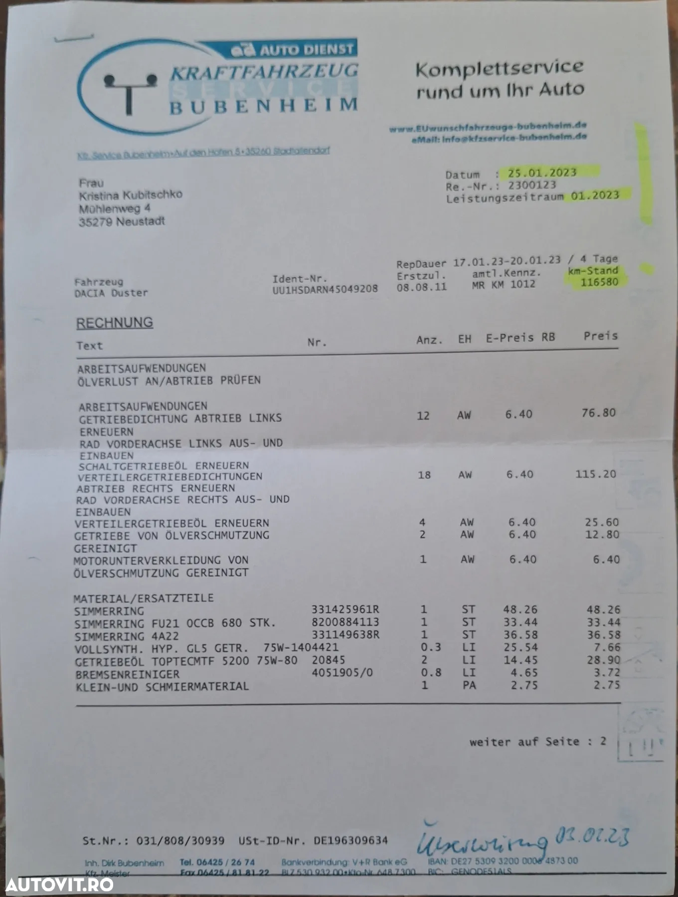Dacia Duster 1.6 4x4 - 4