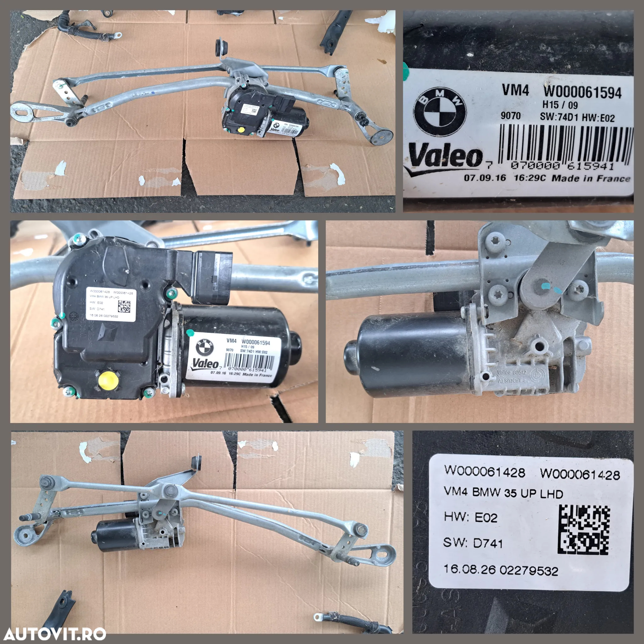 Ansamblu motoras stergatoare amortizor balama capota punte borna plus vas expansiune furtun lichid racire originale bmw G30 G11 G12 G14 - 2