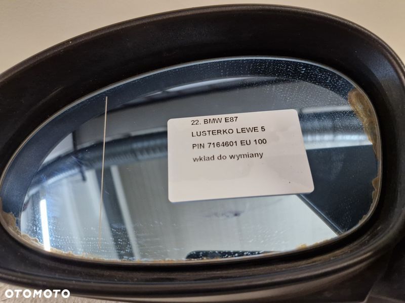 bmw e87 lusterko drzwi lewe 5 pin eu 7164601 - 8
