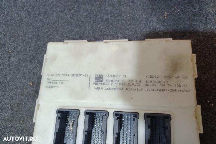 Panou sigurante si relee Modul confort Calculator confort 9314237 01 - 4