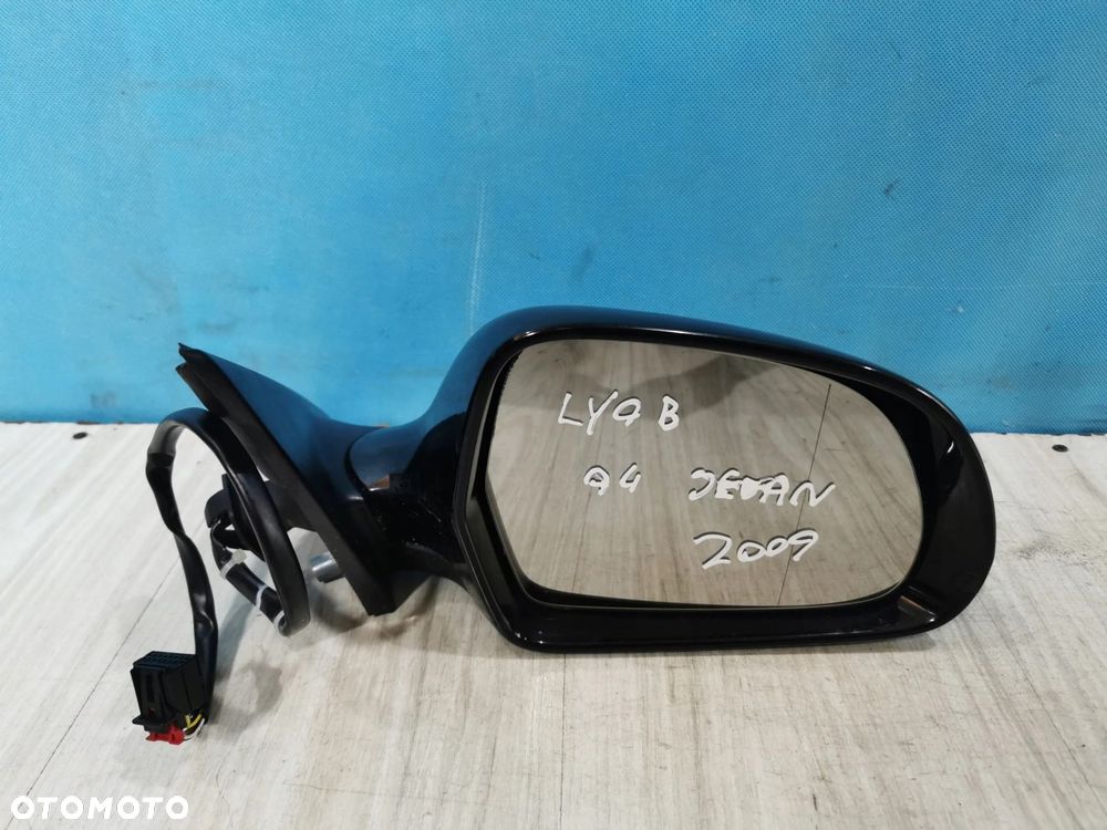 Audi A4 B8 07/11 lusterko zewnętrzne kompletne prawe 6-pinów UK LY9B - 1