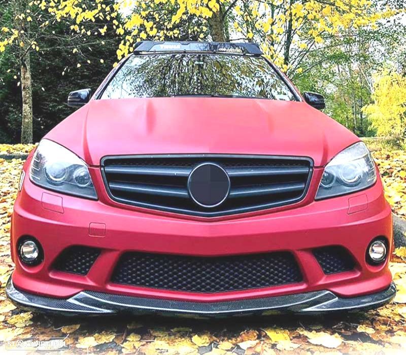 SPOILER LIP FRONTAL MERCEDES W204 LOOK AMG 11-13 CARBONO - 4