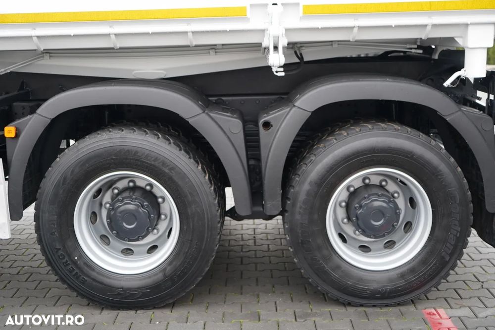 MAN TGS 26.480 / 6X6 / BASCUNĂ 3 LATE / BASCUNĂ HIDRODOXICĂ / MANUALĂ / BORDMATIC - 25