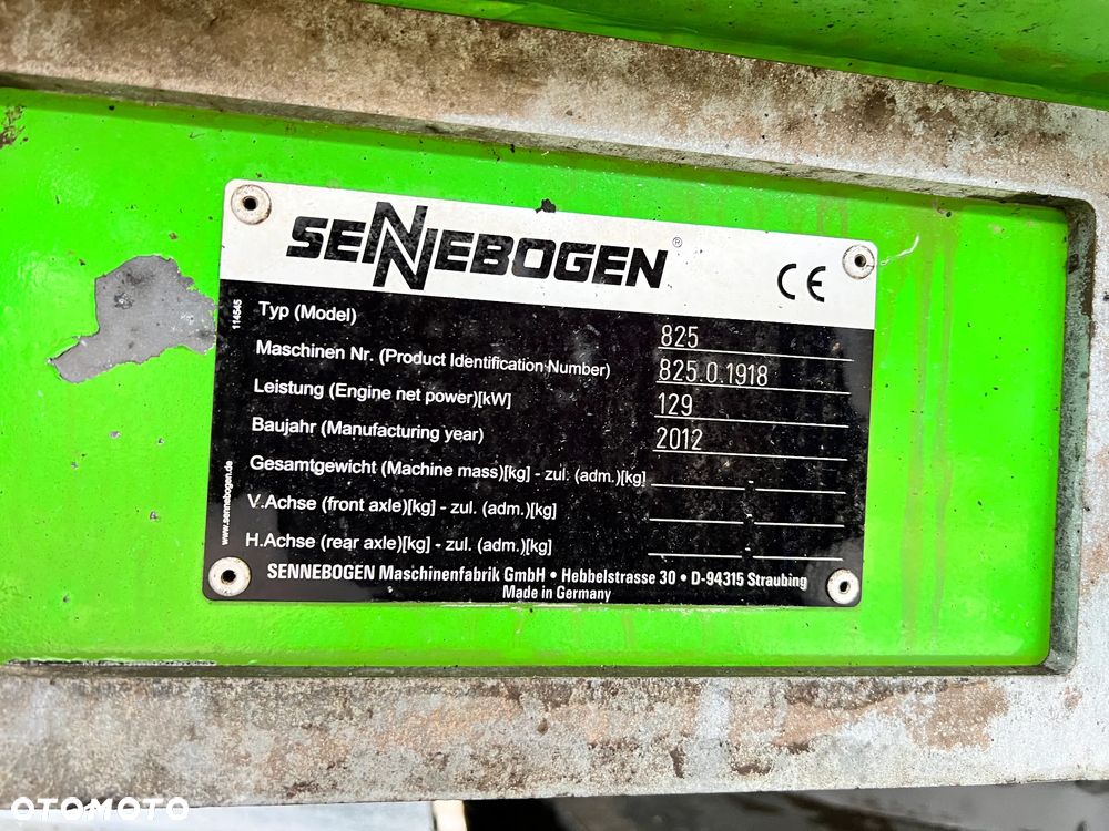 Sennebogen 825 klima + webasto + centralne smarowanie + GENERATOR dynaset 10kW + CHWYTAK do złomu 0,8m3, wideo - 9