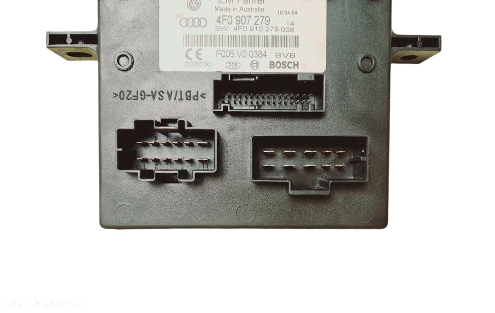 MODUŁ STEROWNIK ŚWIATEŁ AUDI A6 C6 4F0907279 SW:4F0910279008 - 2