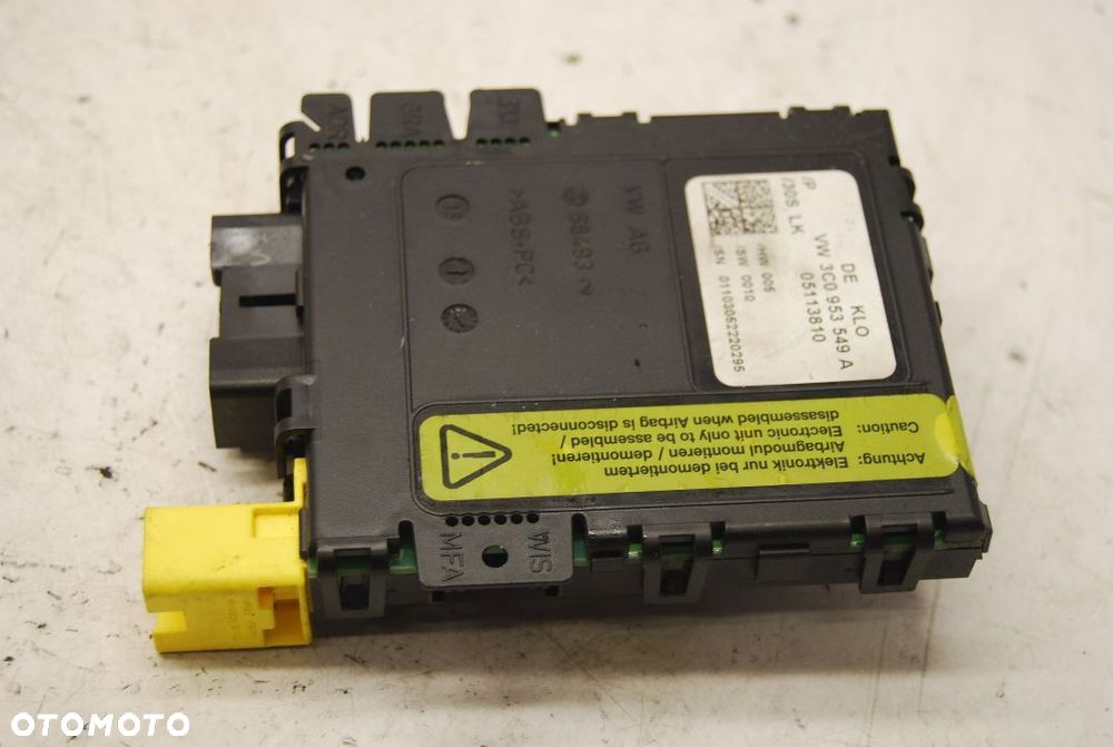 MODUŁ CZUJNIK KĄTA SKRĘTU 3C0953549A VW PASSAT B6 - 2