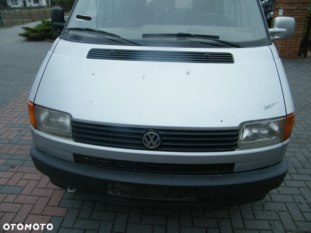 Kompletny przód Volkswagen Transporter - Caravelle T4 lakier LL7D srebrny pas przedni maska zderzak lampa kierunek wzmocnienie czołowe chłodnica atrapa grill błotnik prawy lewy KOMPLET DO ZAŁOŻENIA - 3