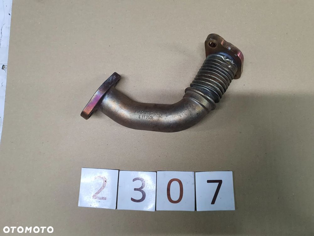 Rurka wydechu przewód łącznik recyrkulatora EGR klap spalin MAN TGX TGS EURO6 51081530149 - 8