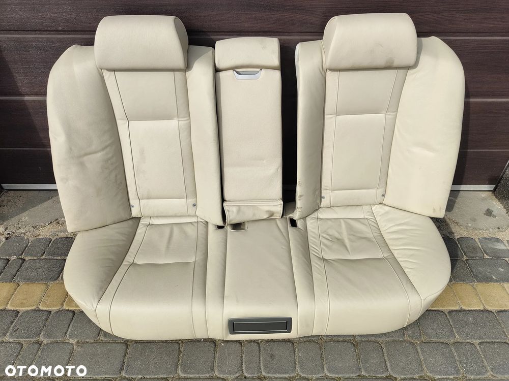 BMW E65 Kanapa skórzana skóra jasna kremowa Podgrzewana - 1