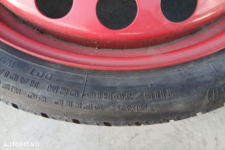 Roata de rezerva slim R16 4160027 2160115 4.00BX16H2 ET41 115/70 R16 - 2