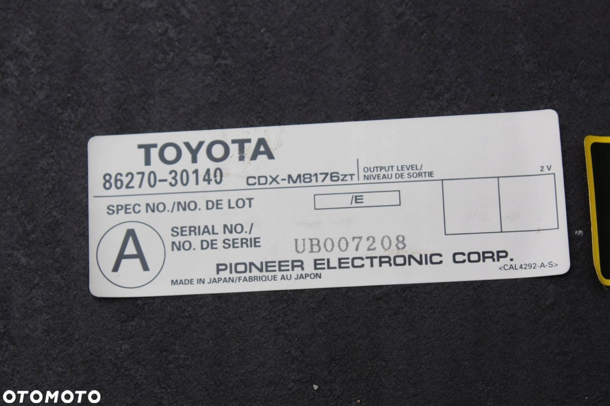 Zmieniarka CD Lexus GS II mk2 86270-30140 - 6