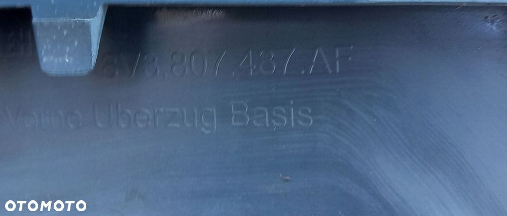 ZDERZAK PRZÓD PRZEDNI AUDI A3 8V LIFT 2016- 8V3807437AF NOWY ORYGINALNY - 5