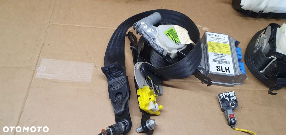 Poduszka konsoli kierowcy poduszki pasy sensor AIRBAG zestaw naprawczy Kia Sportage III - 5
