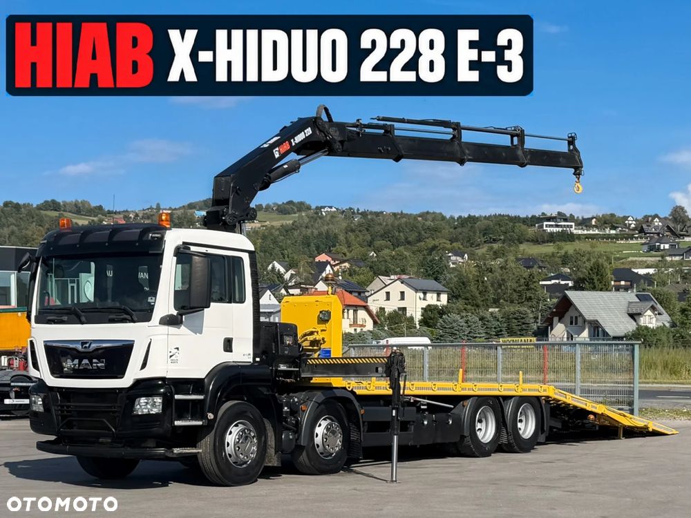 MAN TGS 35.360 * LAWETA 8,10 m * HIAB X-HIDUO 228 E-3 + PILOT * EURO 6! - 1