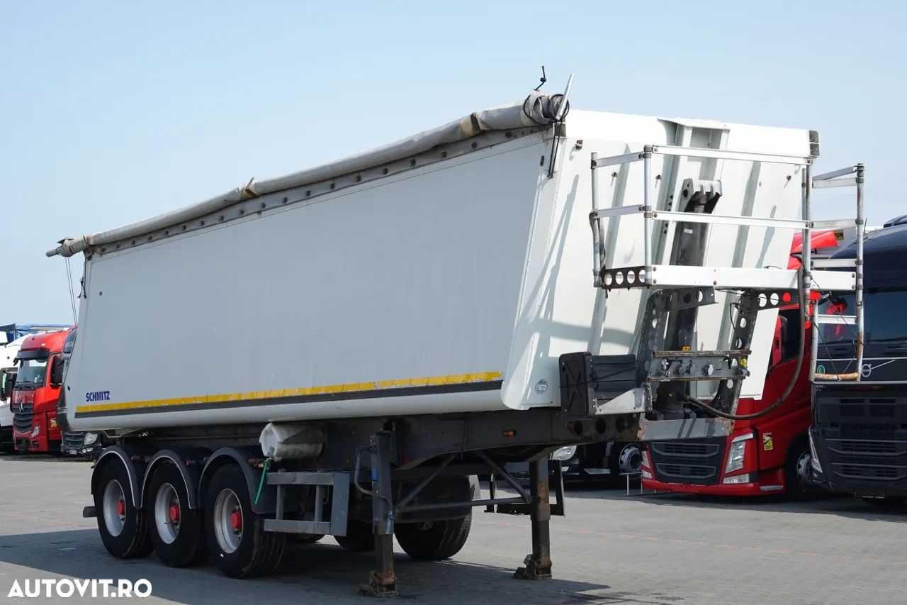 Schmitz Cargobull 40 M3 BASCULATOR / CAMION ALUMINIU / AXIE LIFTATOR / SAF / - 1