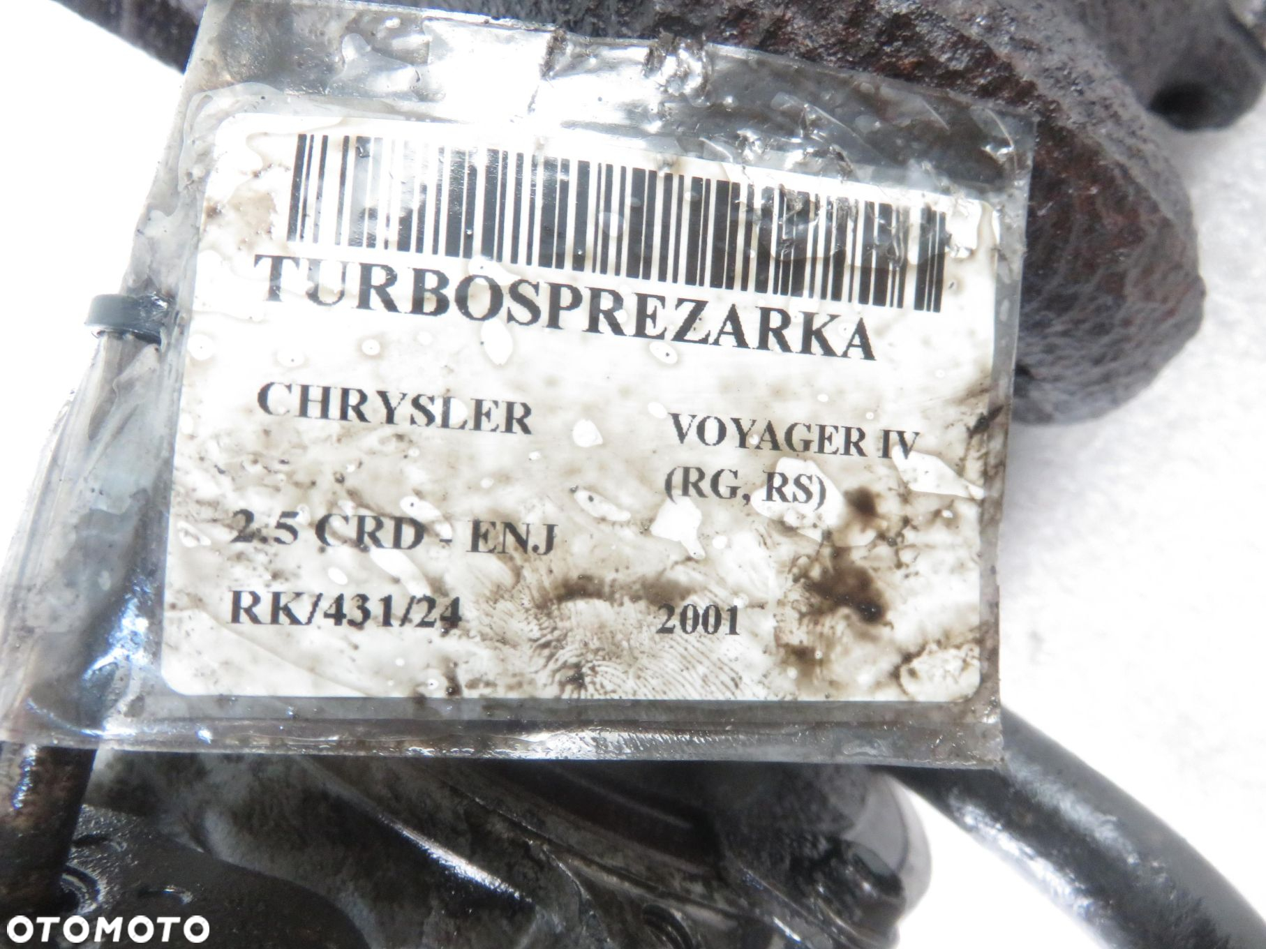 TURBOSPRĘŻARKA CHRYSLER VOYAGER IV (RG, RS) 2.5 CRD 143 - ENJ 35242095F ENJ - 10