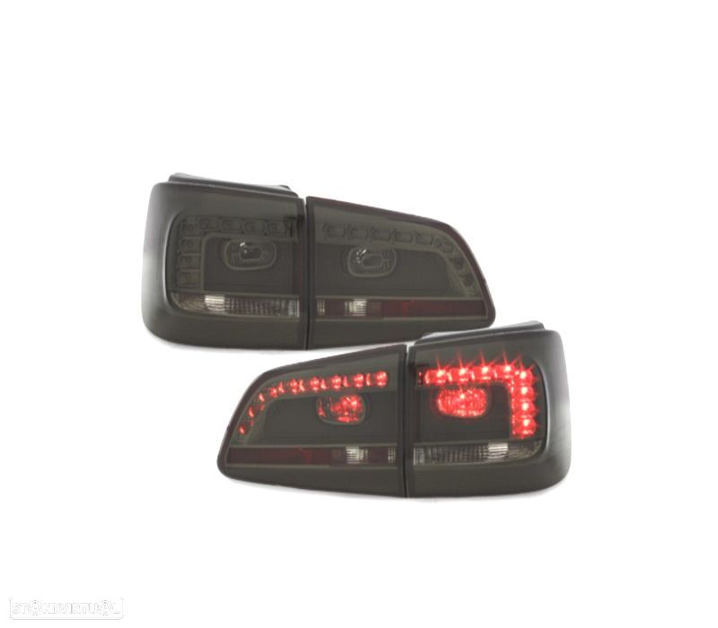 FAROLINS TRASEIROS LED VOLKSWAGEN VW TOURAN 11-15 ESCURECIDOS - 1
