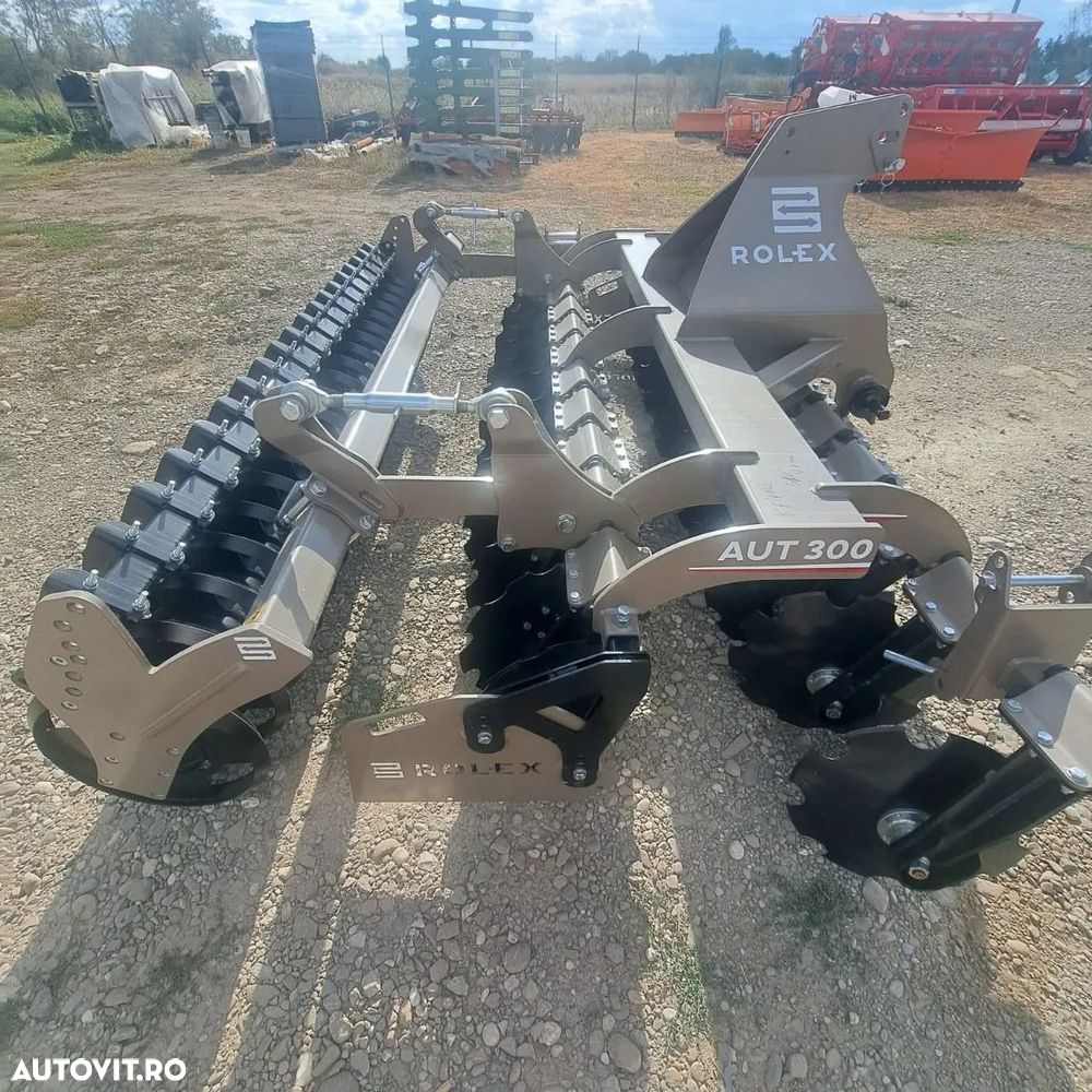 Rol-Ex Grapa grea Rolex, model Taurus, 3.5 m, discuri independete, 560x5 mm, tavalug paker, 120-140 CP, produs nou, stoc Ploiesti, matricola 2022 - 1