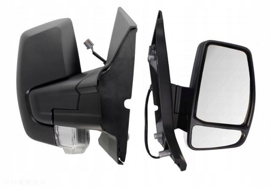 Lusterko Ford Transit Tourneo Custom 13-17 Prawe Migacz Elektryczne Czarne - 1