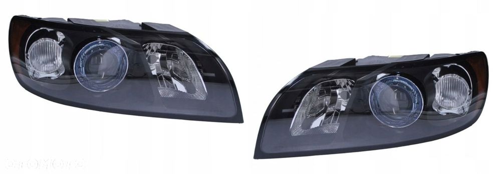 Reflektory Lampy Przód kpl Xenon Depo Czarna V50 V-50 I 1 2003-2007 - 1