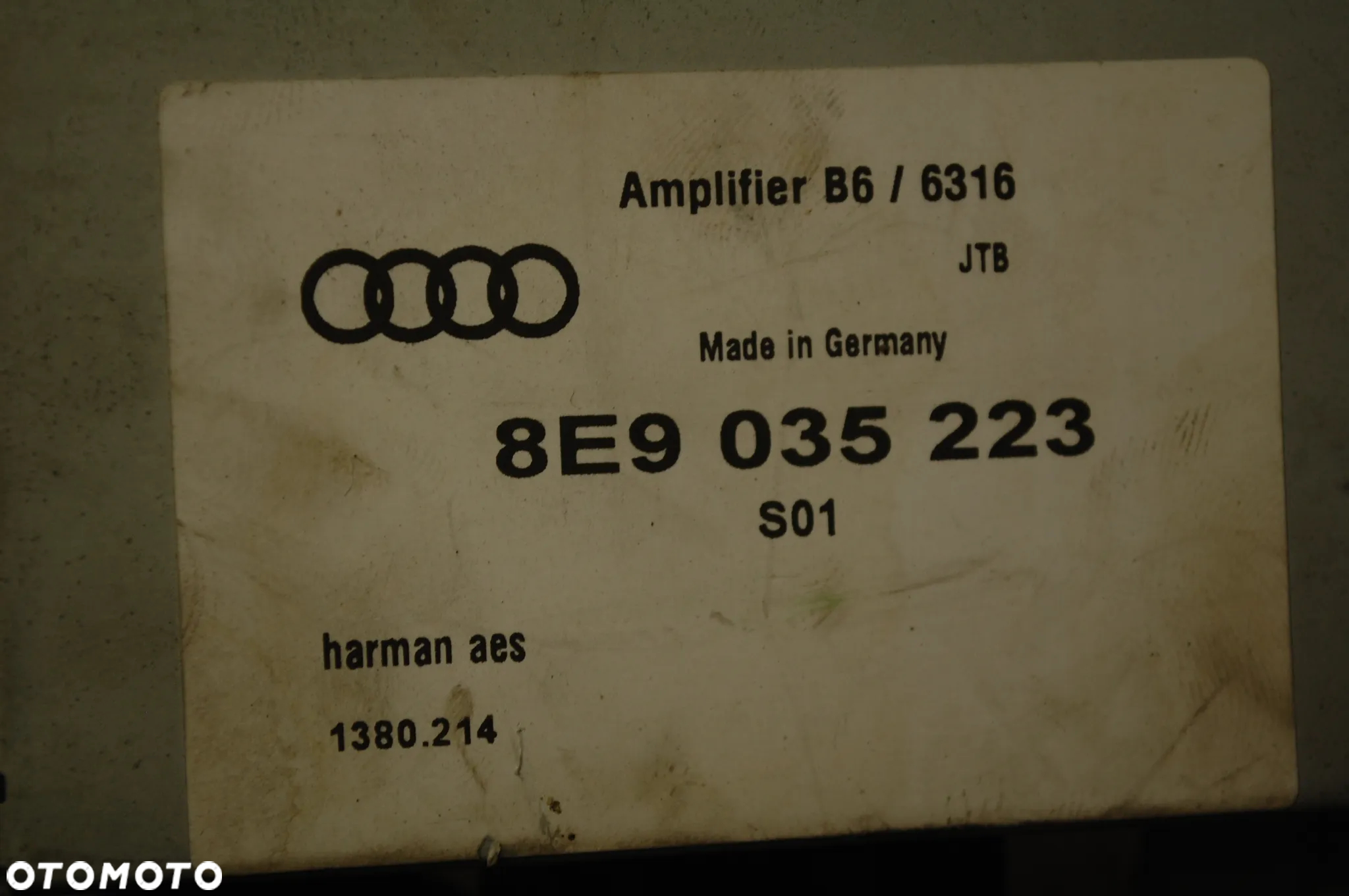 WZMACNIACZ 8E9035223 AUDI A4 B6 B7 KOMBI - 3