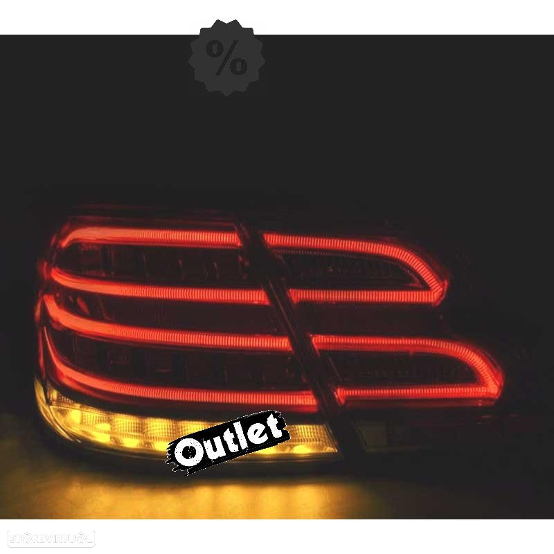 R011105C1 FAROLINS TRASEIROS LED DINÂMICO PARA MERCEDES W212 09-13 RED CRYSTAL - 7