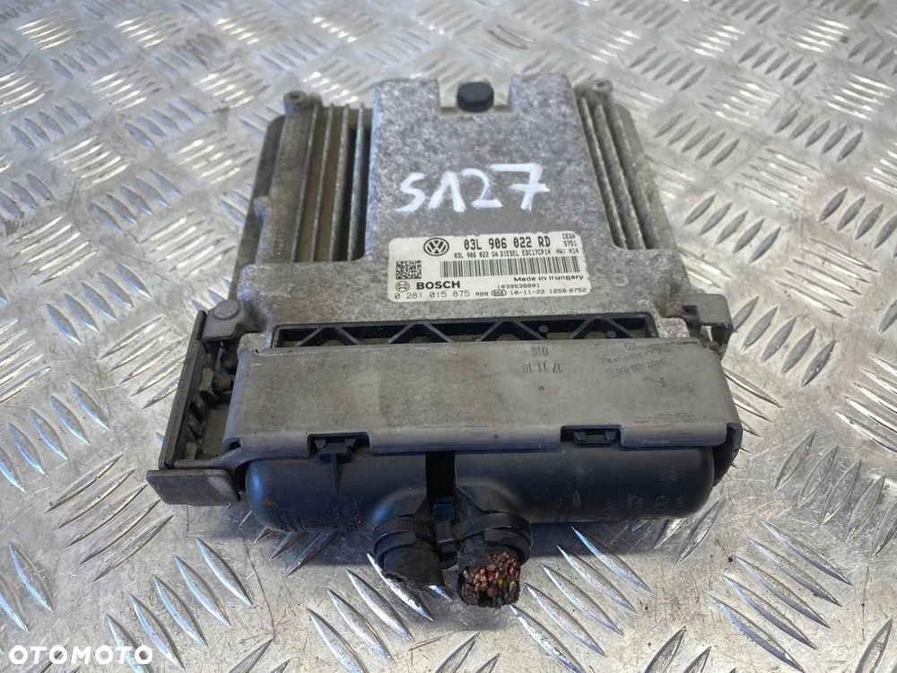 STEROWNIK KOMPUTER SILNIKA SKODA OCTAVIA MK2 03L906022RD 0281015875 - 2