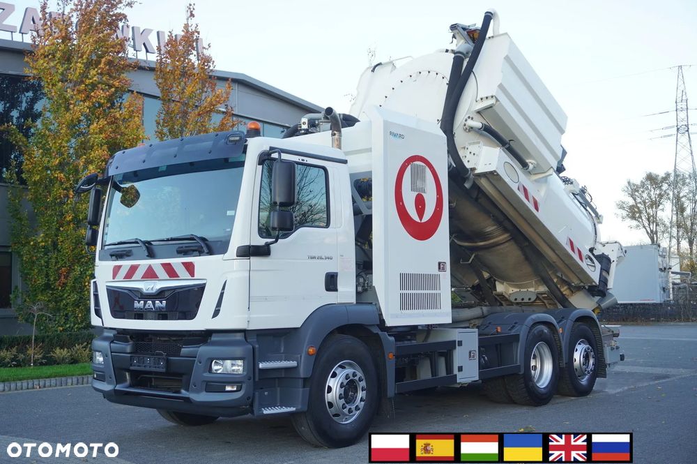 MAN TGM 26.340 E6 / Beczka asenizacyjna Rivard 11,8 m3 / 110 tys. km / oś skrętna - 1