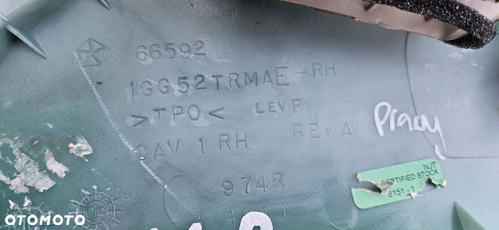 JEEP GRAND CHEROKEE WK2 słupek A szyby czołowej prawy lewy tapicerka przy szybie czołowej 1GG52TRMAE 1GG51TRMAE - 7