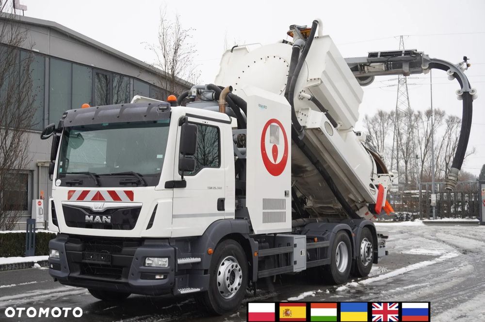 MAN TGM 26.340 / Zabudowa WUKO Rivard 11,8 m3 / 120 tys. km / oś skrętna - 1