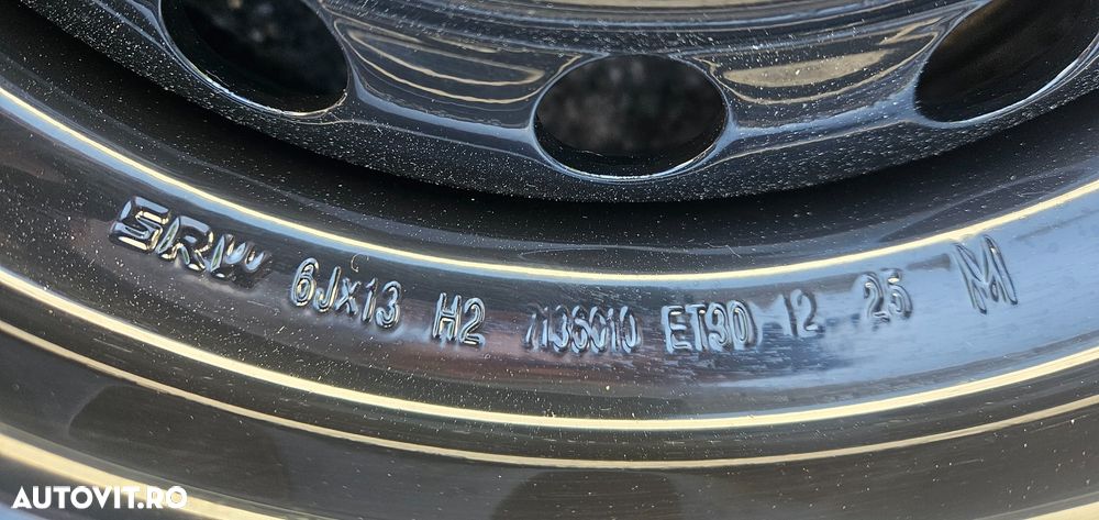195/50 R13C Roata completa SECURITY 6Jx13 5x112 ET30 Valva metalica - 6