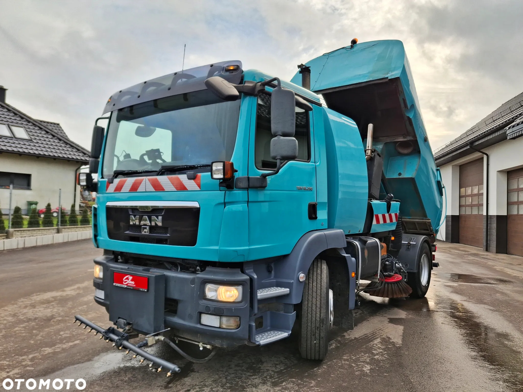 MAN TGM 18.290 Zamiatarka BUCHER 2 Silniki Karcher Mycie Ciśnieniowe - 18
