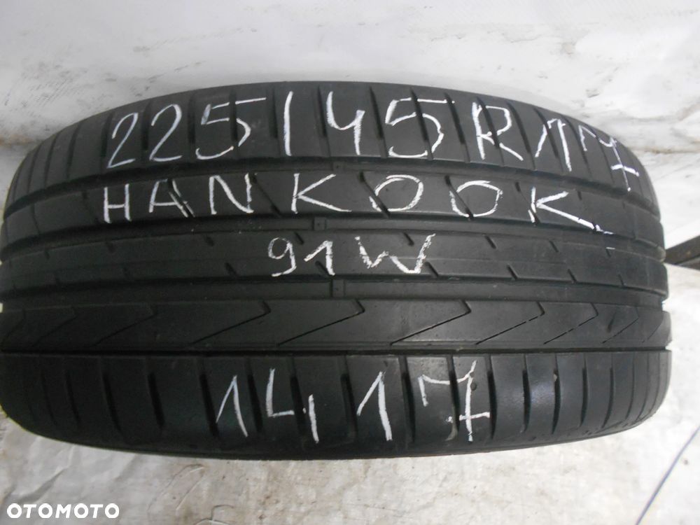 OPONA POJEDYNKA 225/45R17 HANKOOK VENTUS S1 EVO 2 DOT 1417 7.7MM - 1