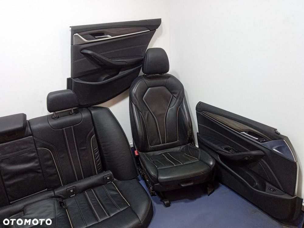 BMW 5 G30 SEDAN FOTELE KANAPA KOMPLET SPORT DAKOTA SCHWARZ LCFK - 5