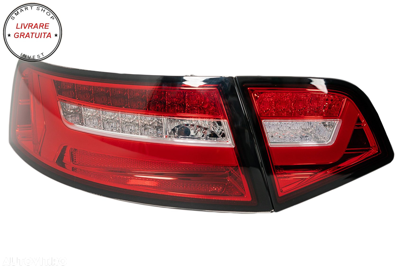 Stopuri LED Audi A6 4F2 C6 Sedan (2008-2011) Facelift Design Semnalizare Secventia- livrare gratuita - 2